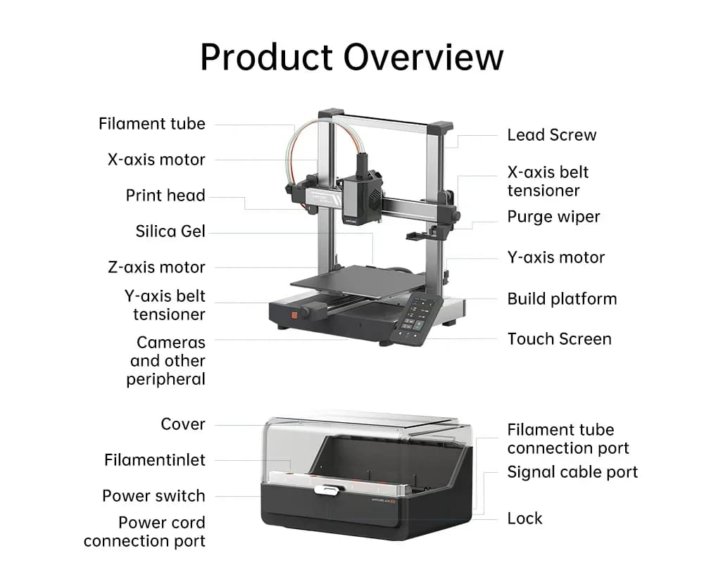 Anycubic Kobra 3 Combo Multi-Color Printing 4 to 8 Colors Max 600mm/s printing speed Anycubic FDM 3D Printer - 6
