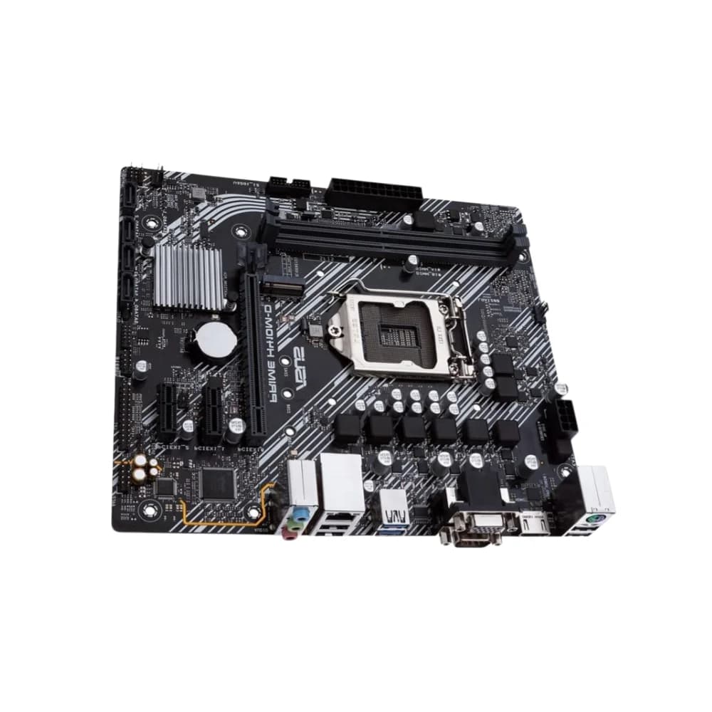 لوحة أم ASUS PRIME H410M-D LGA1200 للجيل العاشر من معالجات Intel Core، تدعم M.2 SSD و DDR4 - 2