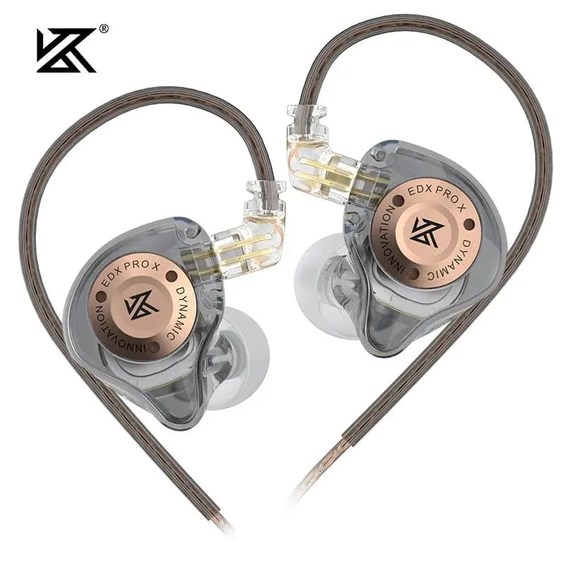 سماعات أذن سلكية KZ EDX PRO X ستيريو HIFI بيس سماعات أذن داخل الأذن سماعات رياضية عزل الضوضاء سماعة رأس للألعاب
