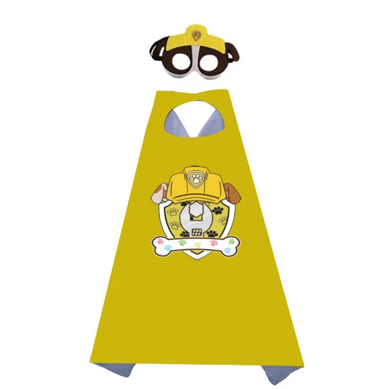 عباءة كيب للكلاب الكرتونية للأطفال مع قناع العين مارشال تشيس سكاي زوما رابيل روكي عباءة زي تنكري للأطفال زي هالوين - 6