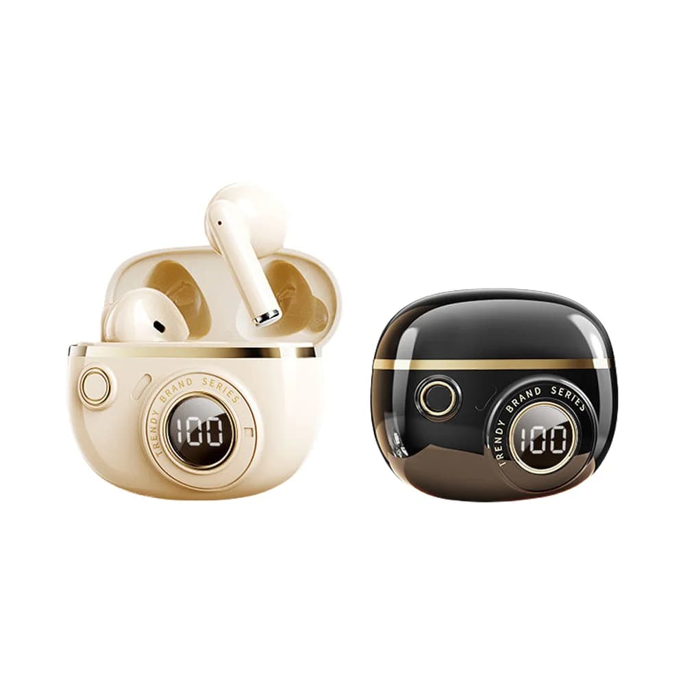 سماعات أذن لاسلكية حقيقية داخل الأذن تصميم أنيق ملائم مريح صوت فاخر سماعات ألعاب رياضية