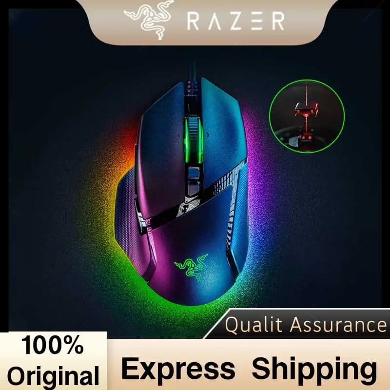ماوس الألعاب Razer Basilisk V3 سلكي، 26000 DPI، مستشعر بصري RGB، للاعبي الألعاب الإلكترونية على أجهزة الكمبيوتر المحمولة