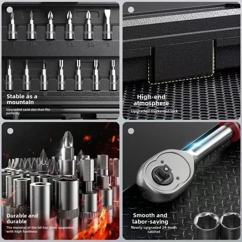 46pcs NEW Car Repair Tool Kit 46/53 Piece/Set Socket Set Car Repair Tool Ratchet Torque Wrench Combo Auto Repairing Tool Set - 4