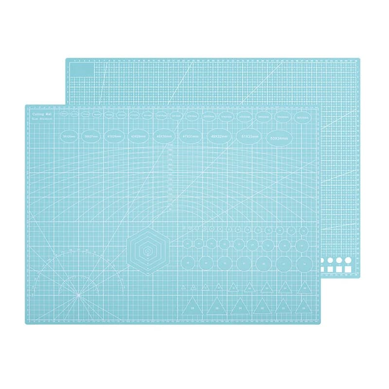لوح قص A2 من PVC متين ذاتي الإصلاح لأعمال الخياطة اليدوية وقص الورق والنقش وسادة قص لأدوات الحرف الجلدية - 5