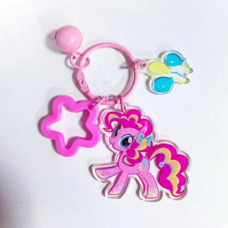 سلسلة مفاتيح أنيمي كاواي على شكل وحيد القرن، حلقة مفاتيح عصرية، سلسلة مفاتيح للسيارة، قلادة لحقائب الظهر للفتيات، ديكور جديد للحقائب، هدية ألعاب - 4