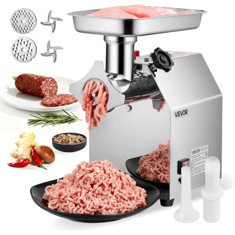 Commercial Electric Meat Grinder 7 lbs/min #12 Stainless Steel Mincer with Complete Accessories VEVOR 7 lbs/min Electric - 2
