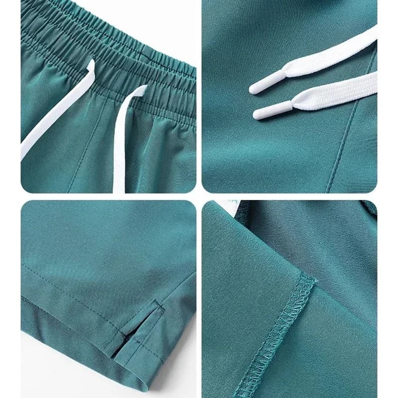 Gym Shorts Mens Sports Sweatpants Pockets Gym Casual Shorts Basic Lightweight Pants Running Jogging Beach Shorts Men Swimwear - 3
