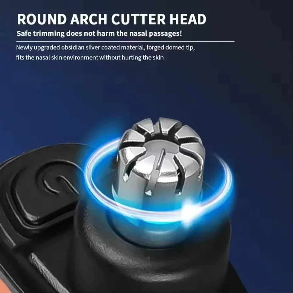 Electric Nose Ear Hair Trimmer Mini Compact Portable USB C Fast Charging Rechargeable Men Facial Hair Removal Grooming Clipper - 2