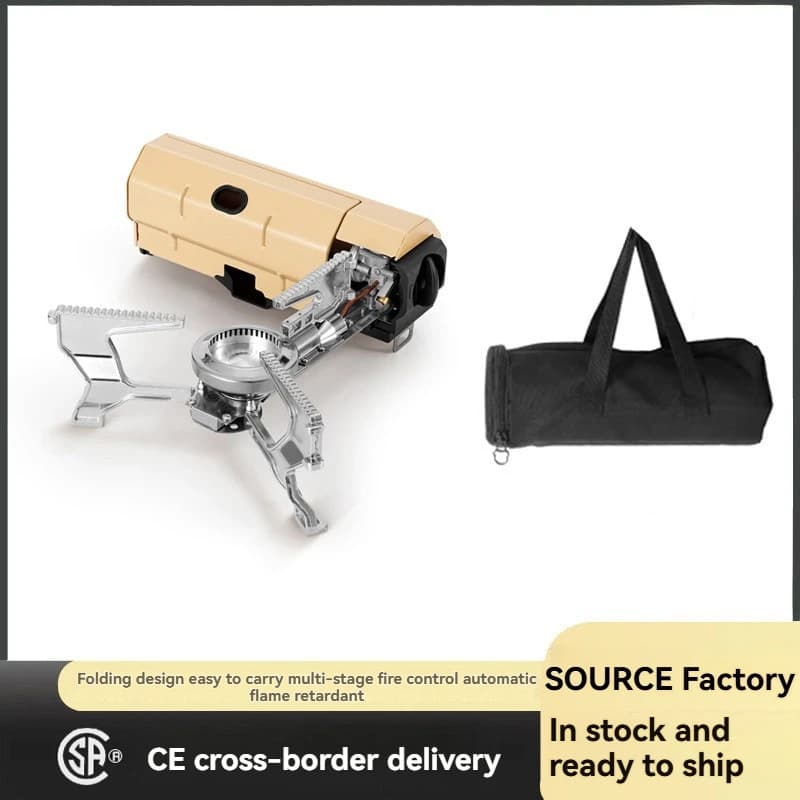 Camping Gas Stove 2670W Portable Folding Cassette Gas Burner Outdoor Picnic Travel Cooking Grill Cooker Heating System - 3