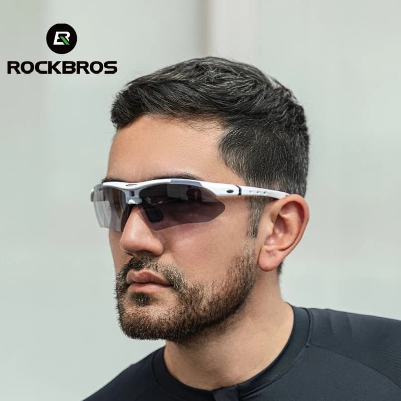 نظارات ركوب الدراجات ROCKBROS المستقطبة للرجال نظارات شمسية رياضية للدراجات الجبلية والطرق مع 5 عدسات حماية - 2