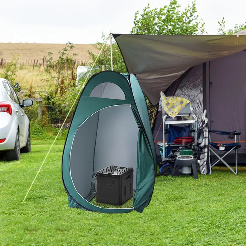 1-8 Roll Portable Toilet Car Toilet Bucket Trash Can Travel Outdoor Camp Folding Toilet for Tour Emergency Self-driving for Adul - 5