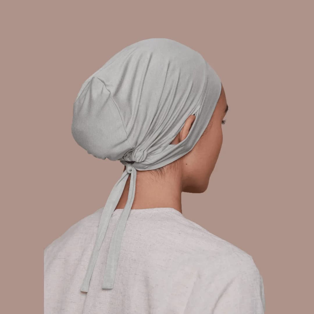 Jersey Drawstring Muslim Women Under Hijab Cap With Ear Hole Inner Hijab Cap Round Forehead Underscarf Bonnet Femme Musulman - 3