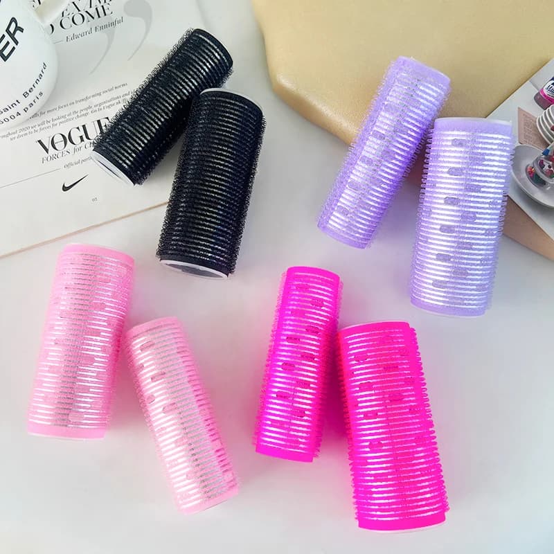 3 Styles Self-Adhesive Hair Rollers Hairdressing for Home Use DIY Magic Styling Roller Roll Curler Hair Women Large Beauty Tools - 2