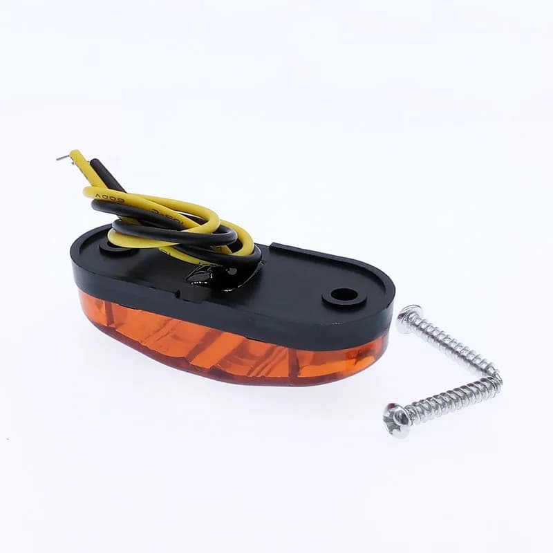 2 قطعة مصابيح جانبية LED 10-30V إضاءة خارجية للسيارة إضاءة تحذير خلفية مقطورة شاحنة مصابيح تخليص 5 ألوان - 4