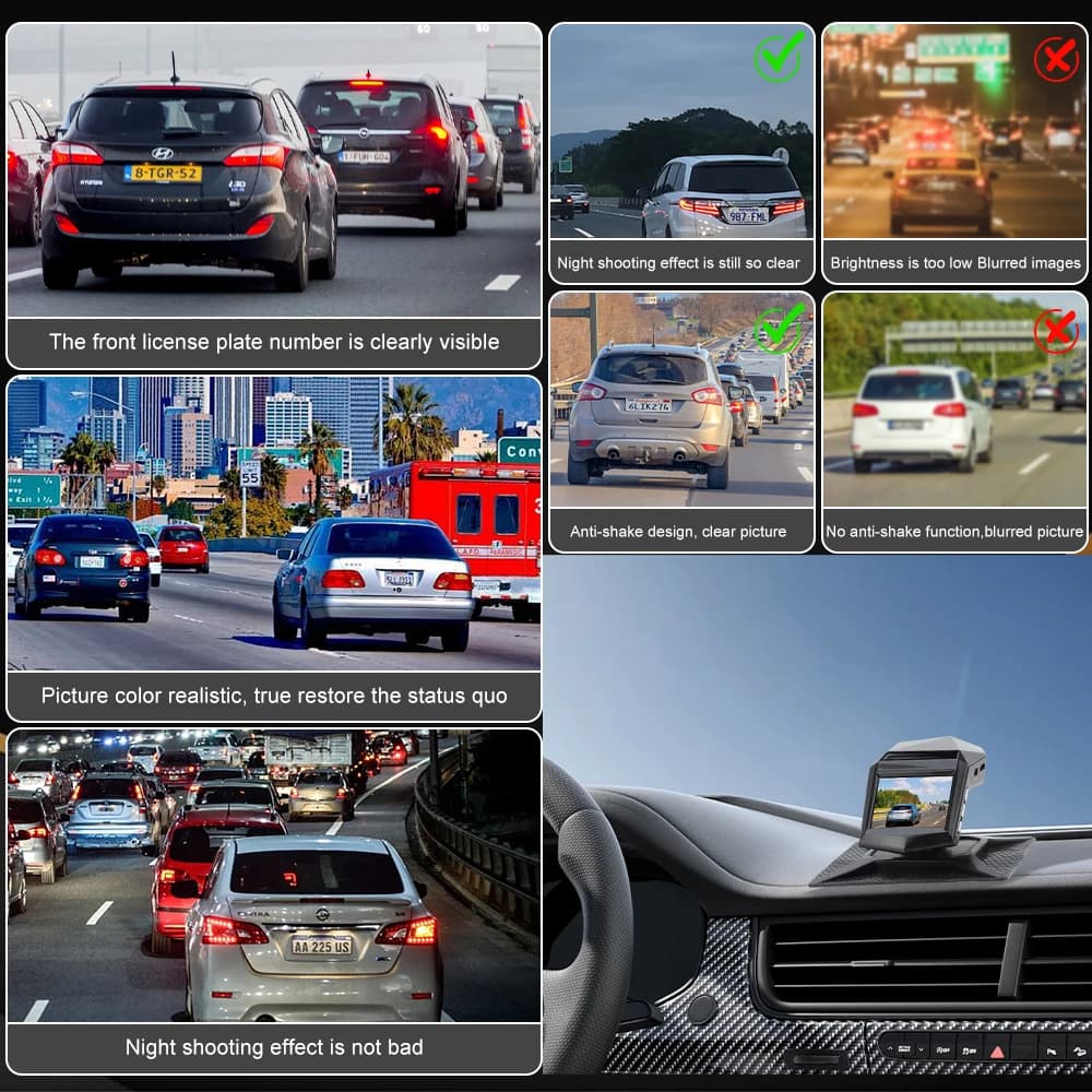 4K HD Car DVR DashCam New Vehicle Recorder 1080P Video Recorder 170 Angle Niht Vision Car Cycle Recorders Smart Car Dash Camera - 5