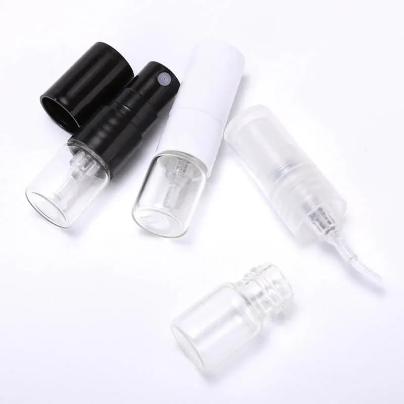 10/20/50/100Pcs 1ml Glass Spray Bottles Portable Clear Perfume Atomizer Empty Sample Refillable Bottles Travel Accessories - 3