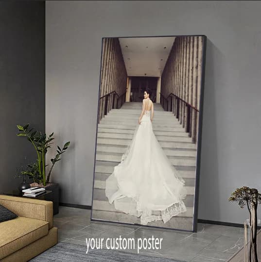 Personalized Gift Custom Poster Any Size Print Canvas Wall Art with Your Photo Painting Decoration Picture for Living Room - 2