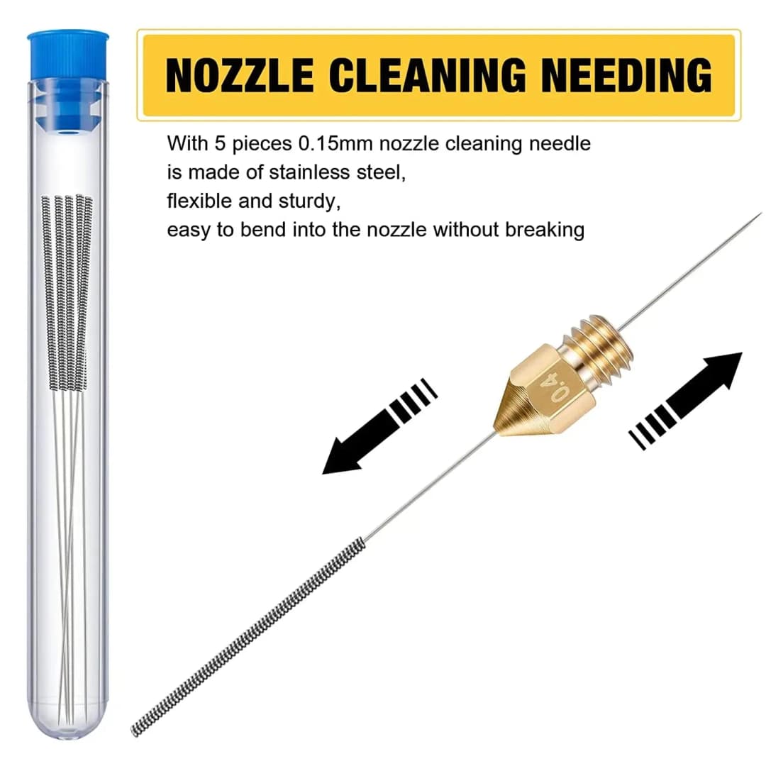 Creality Ender 3 V3 SE Nozzles 5PCS 0.2/0.4/0.6/0.8/1.0 M6 Nozzles Kit for Ender 3 V3 SE, Ender 5 S1, Ender 7, Spider 1.0 Hotend - 5