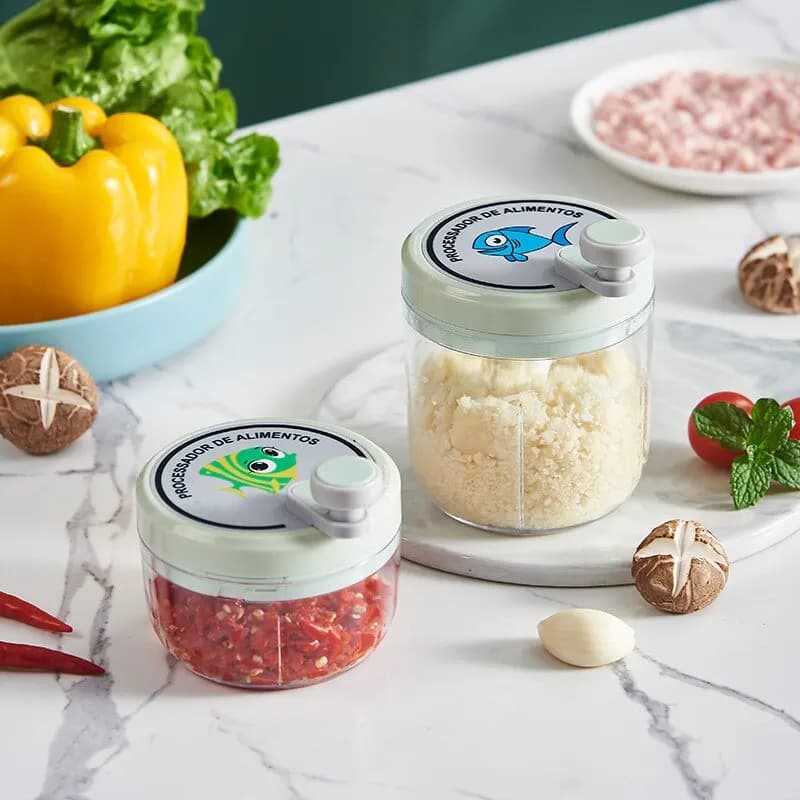 1Pc Manual Chopper for Vegetable Fruits Onions Pepper Chopper Pull Mincer Blender Mixer Garlic Crusher Kitchen Gadgets - 2