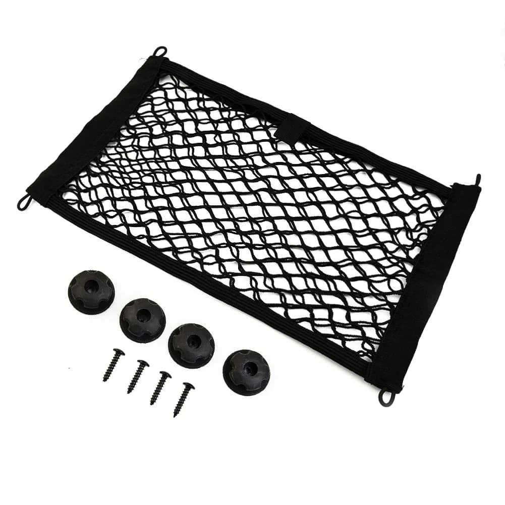Car Storage Net Extra Large Elastic Organizers Framed Mesh Net Pocket with Screws For RV Caravan Motorhome Boat Truck - 3