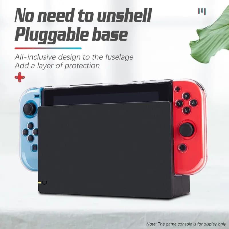 Suitable For Nintendo Switch High Transparency Pc Protective Case Game Console Handle Full Package Ultra Thin Split Protective - 4