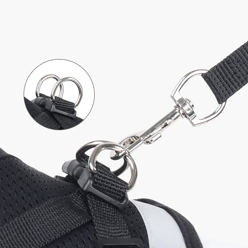 Cat Harness Lead Leash Set Adjustable Reflective Escape Proof Pet Mesh Vest Harness Puppy Dog Collar Small Dog Cat Pet Supplies - 6