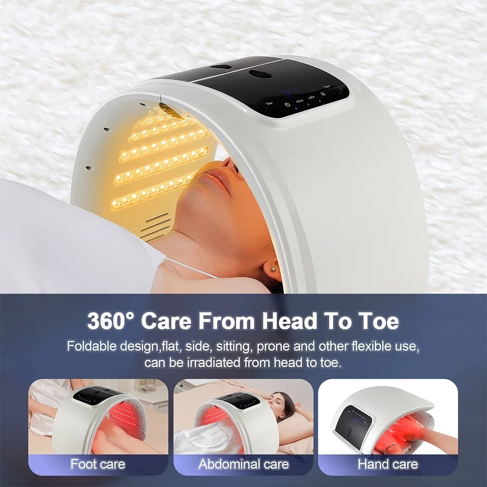 7 Colors LED Photon Machine With Nano Spray Skin Moisturizing Face&Body Mask Salon SPA Home Use Skin Rejuvenation Acne Skin Care - 5