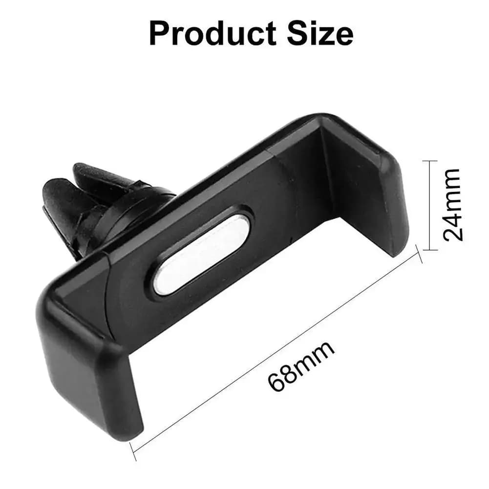 Car Phone Holder Air Outlet Mount Clip Universal 360 Rotation ABS Navigation Holder Bracket For Samsung  - 6