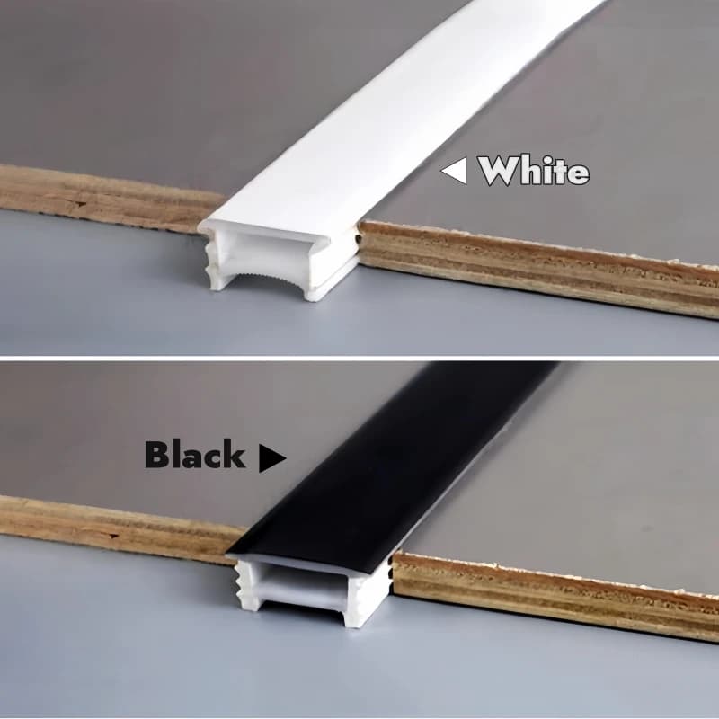 Black Flexible LED Neon Rope Lamp Silicone Tube Diffuser Recessed Channel For WS2811 WS2812B Waterproof Ribbon Neon Strip Lights - 3