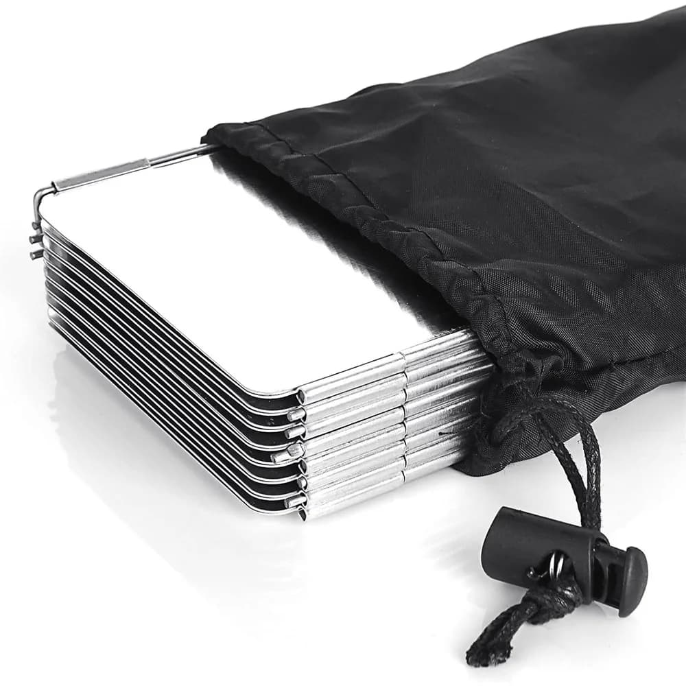 Lightweight Folding Camping Stove Windshield 9/10/8 Plates Gas Cooker Wind Screen for Outdoor Picnic Portable Wind Shield