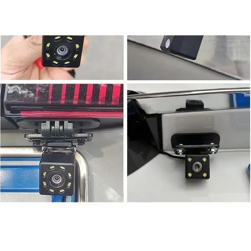 حامل كاميرا احتياطية للسيارة، حامل مرآة داش لحامل DVR لكاميرات الرؤية الخلفية - 5