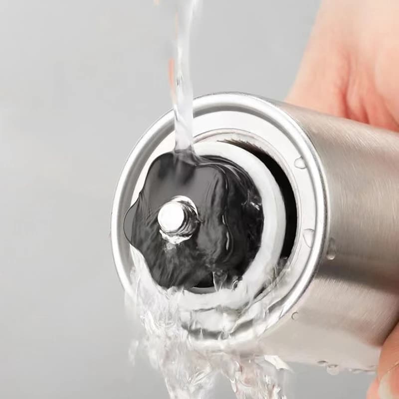 مطحنة قهوة يدوية محمولة منزلية من الستانلس ستيل مع أقراص سيراميك وإعدادات قابلة للتعديل وأدوات يدوية محمولة - 3