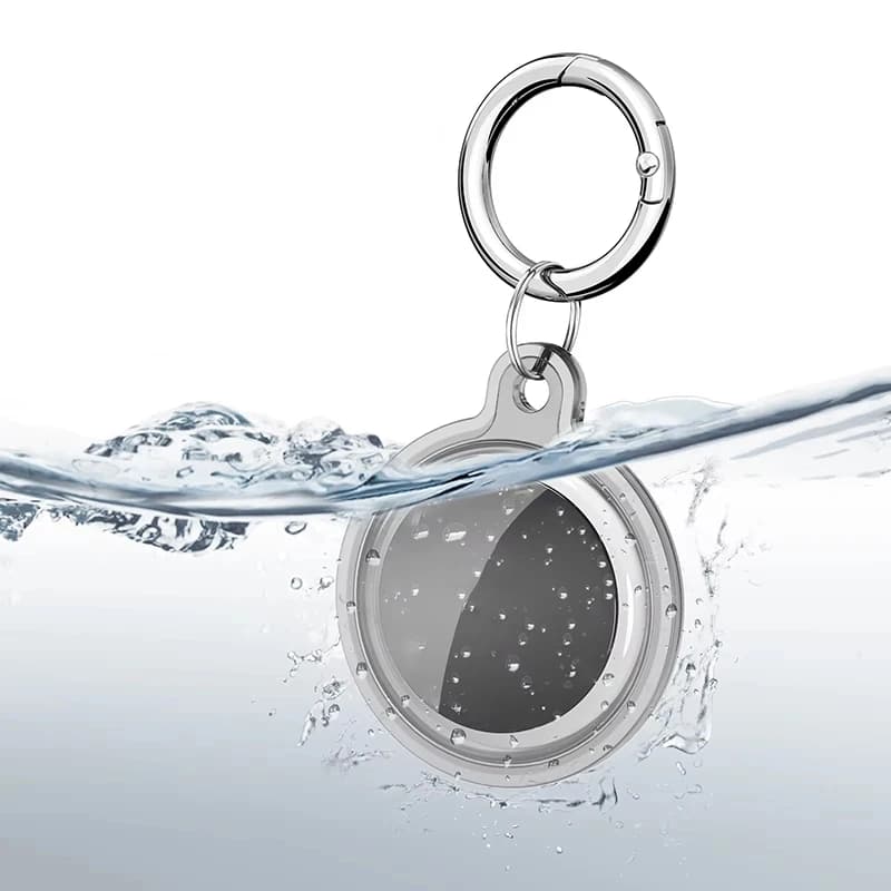 غطاء مقاوم للماء لحامل سلسلة المفاتيح Apple AirTag مع ملحقات تعقب مضادة للفقدان لحقيبة الظهر الأمتعة Airtag