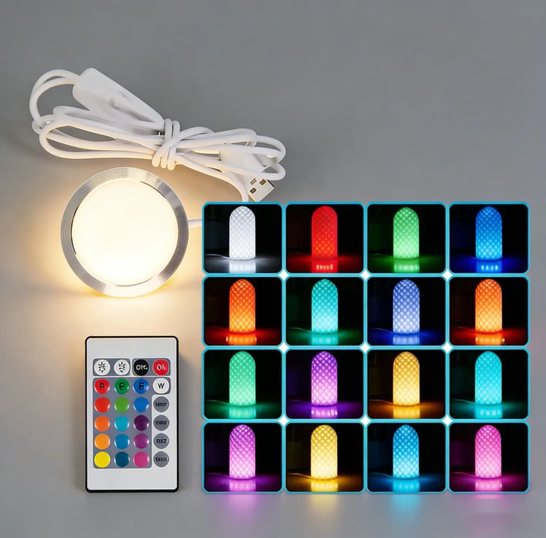 Bambu Lab Compatible LED Light Kit 001 - 3D Printer Workspace Lighting, DIY RGB Strip for P1P/X1 Series, USB-Powered & Energy Sa - 2