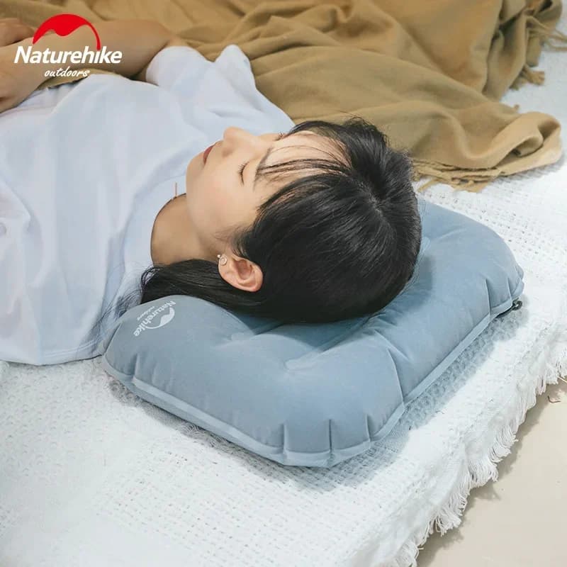 Naturehike Camping Pillow Ultralight Inflatable Pillow for Neck Support Upgrade Backpacking Pillow 110g