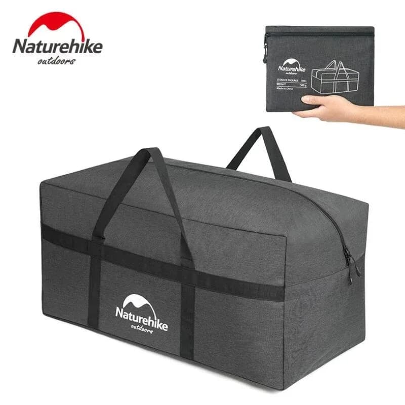 حقائب تخزين قابلة للطي بسعة كبيرة من Naturehike 45 لتر 100 لتر حقيبة حمل إكسسوارات التخييم حقيبة سفر للأنشطة الخارجية العائلية