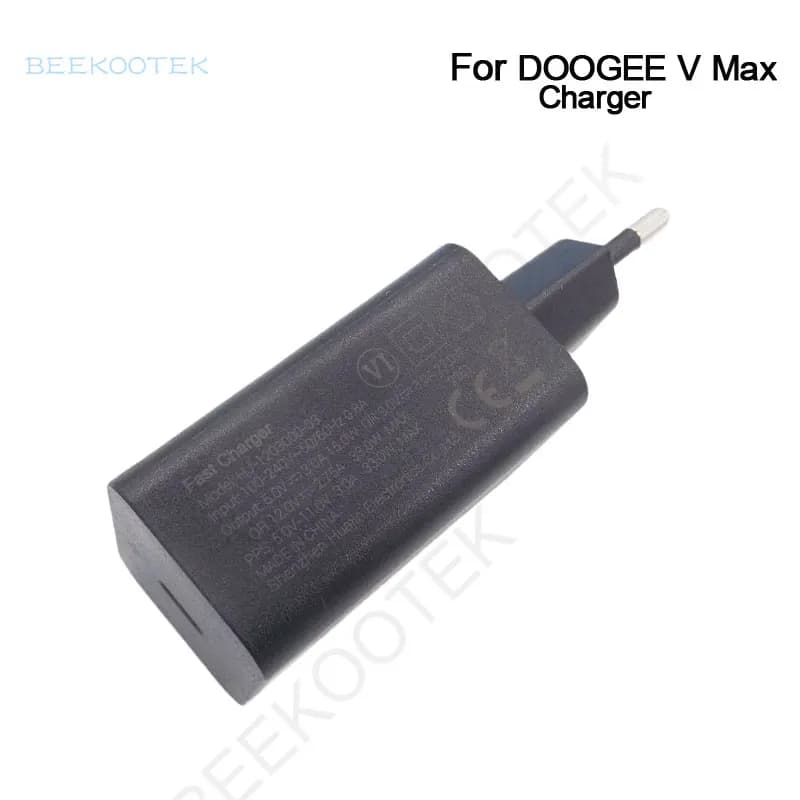 New Original DOOGEE V Max Cell Phone Fast Charger 33W EU Power Adapter+USB Cable Data Line Parts For DOOGEE V MAX Smart Phone - 2