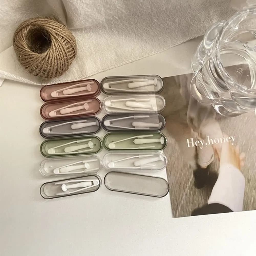 Contact Lens Inserter Remover Wearing Tool Contact Lenses Tweezers Suction Stick Travel Kit for Eye Care Contact Len Accessories - 3