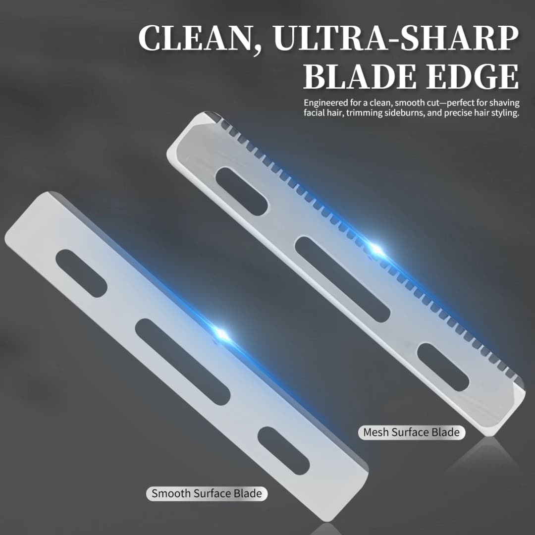 15pcs/Box Men Shaving Razor Blades Professional Barber Stainless Steel Replacement Single Side Shaver Mesh Safety Razor Knives - 2