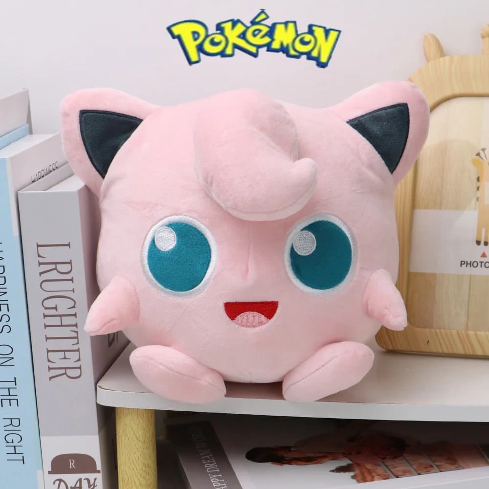 Jigglypuff Pokémon ألعاب قطيفة ، أنيمي لطيف ، حيوانات محشوة لينة ، دمى ، هدايا عيد ميلاد ، أطفال ، ديكور منزلي ، أصلي