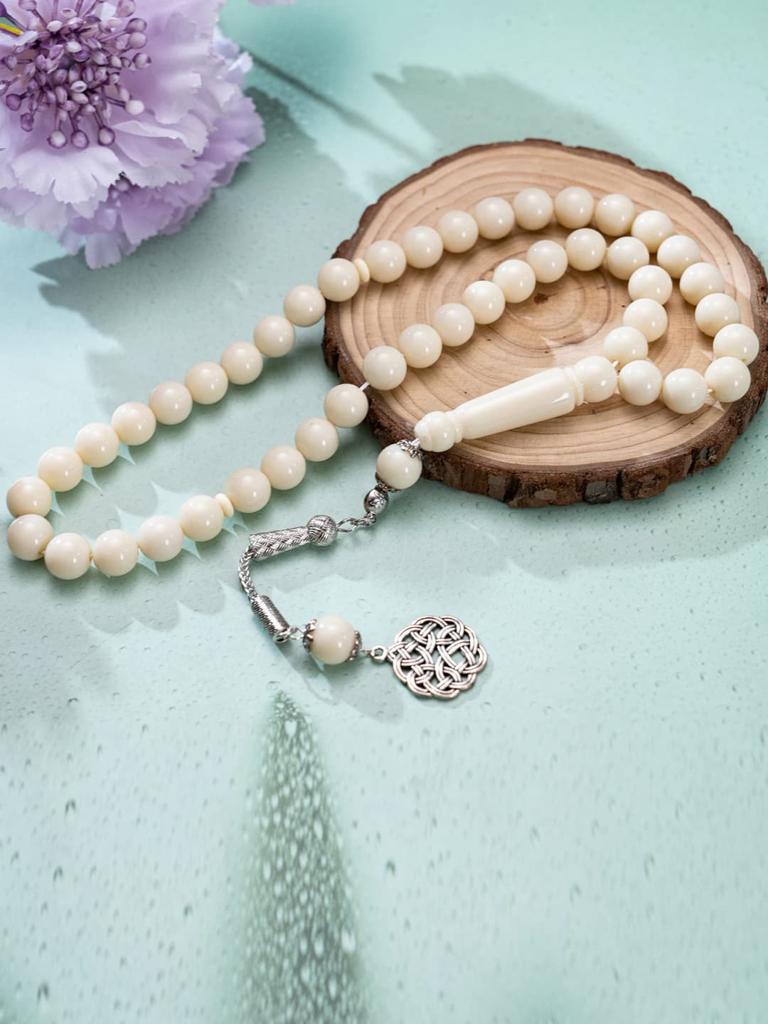 خرز صلاة مصنوع يدويًا عالي الجودة - 5 ألوان كلاسيكية للصلاة والتأمل والتاسبيح - 5