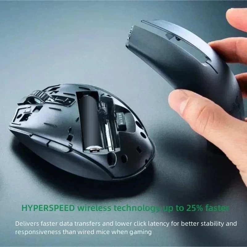 ماوس الألعاب الأصلي Razer DeathAdder V2 X Hyperspeed/Orochi V2 بلوتوث لاسلكي مزدوج بزر قابل للبرمجة ومستشعر بصري 5G - 5