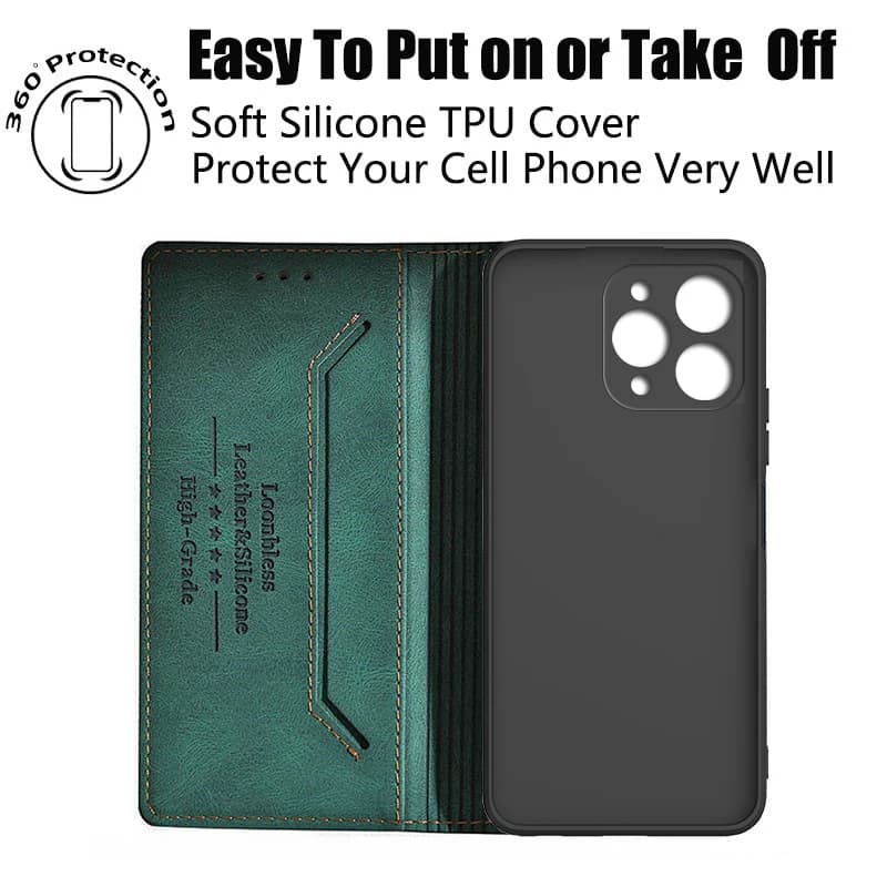 On Doogee N55 case For Doogee N55 Pro Cover Phone Original Flip magnet Etui Doogee N55 Plus Funda DoogeeN55 N 55 Housing Shell - 4