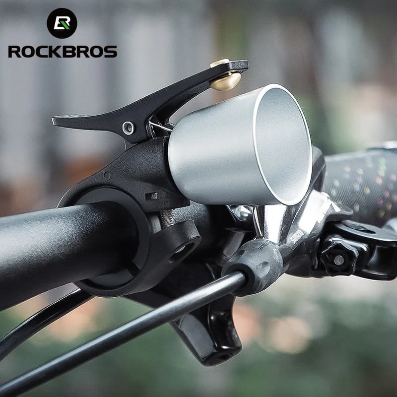 جرس دراجة ROCKBROS جرس دراجة جبلية للطريق جرس نحاسي عالي الديسيبل جرس رنين واضح للدراجات جرس كلاسيكي - 6