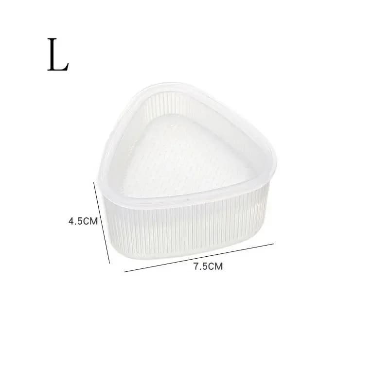 1/2 قطعة صانع كرات أرز سوشي مثلث قالب بلاستيك مجموعة قوالب أونيجيري إكسسوارات بينتو شفافة أدوات مطبخ - 5