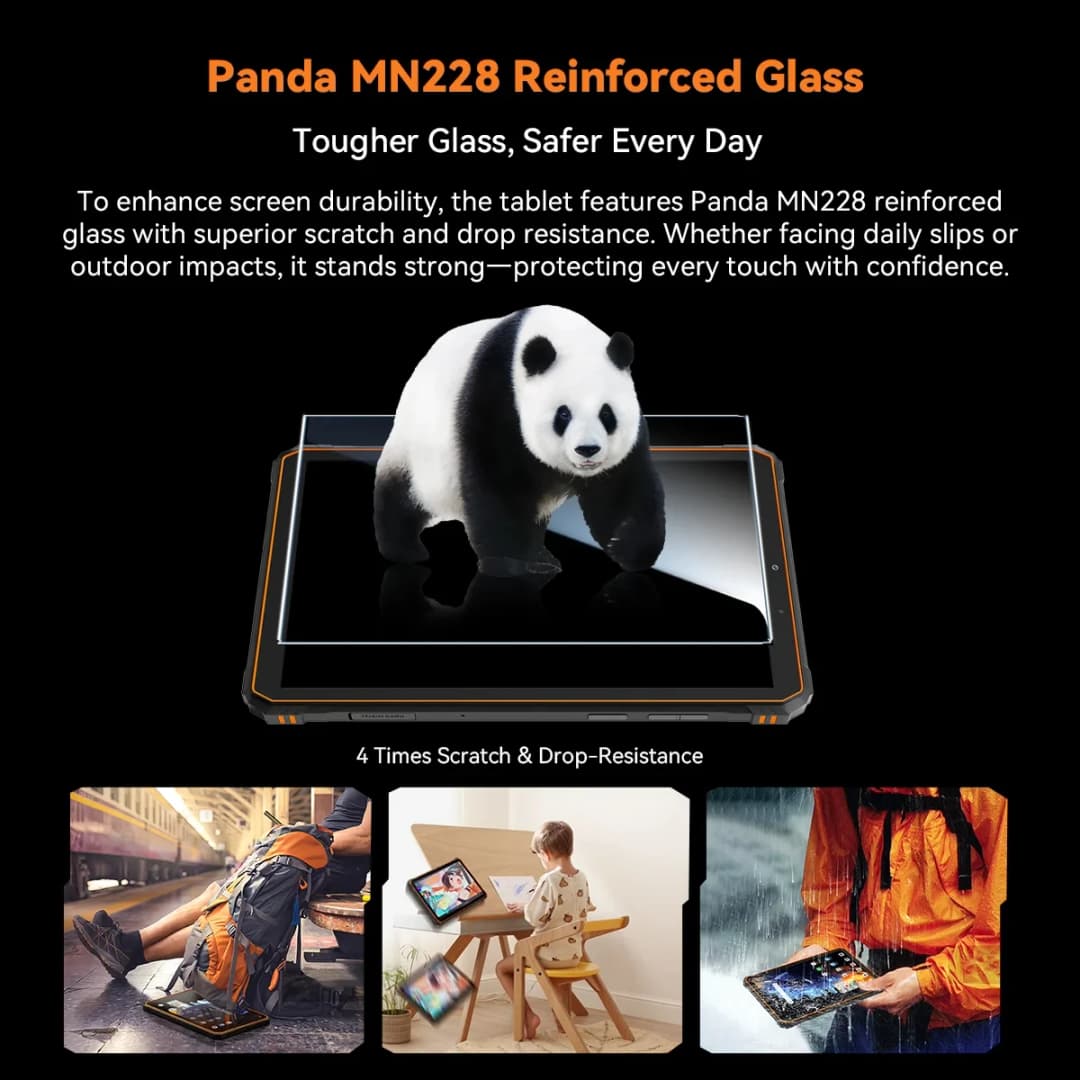 بلاك فيو أكتيف 5 تابلت متين 2025، 8.68 بوصة، معالج يونيسوك T615 ثماني النواة، 8 جيجابايت + 128 جيجابايت، هواتف ذكية، بطارية 6600 مللي أمبير، أندرويد 15 - 4