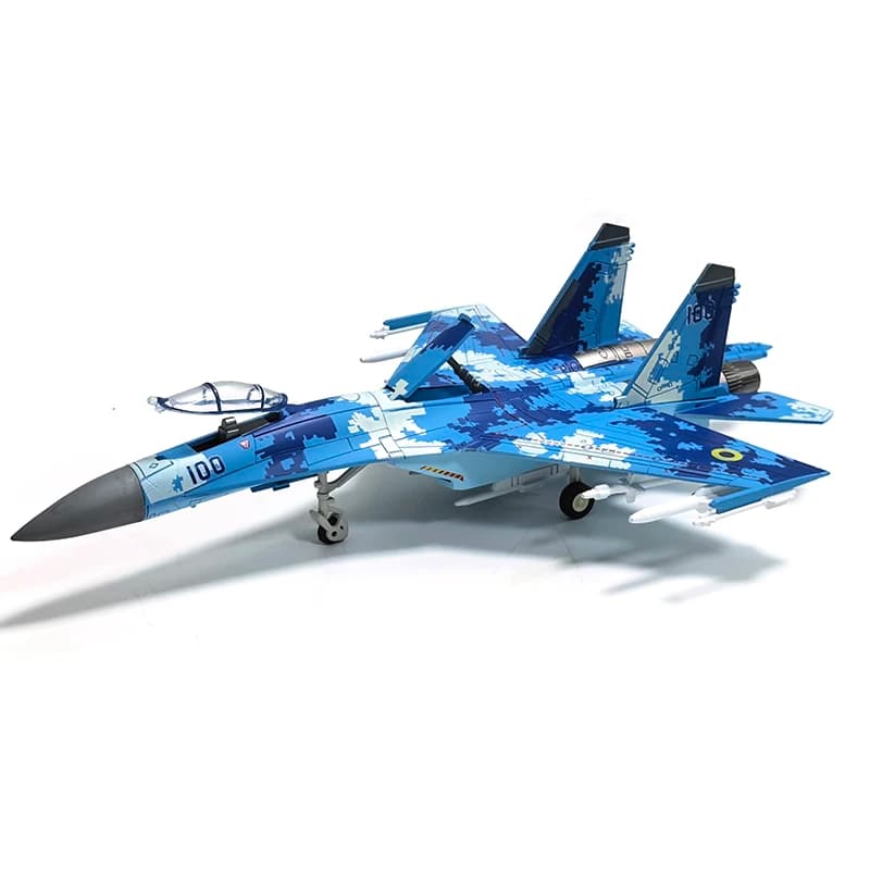 Creative Military Building Blocks Set SU27 F-14 Fighter Aircraft Leopard 2A7 M1A2 T-90 Main Battle Tank Model Toys For Boy Gifts - 2