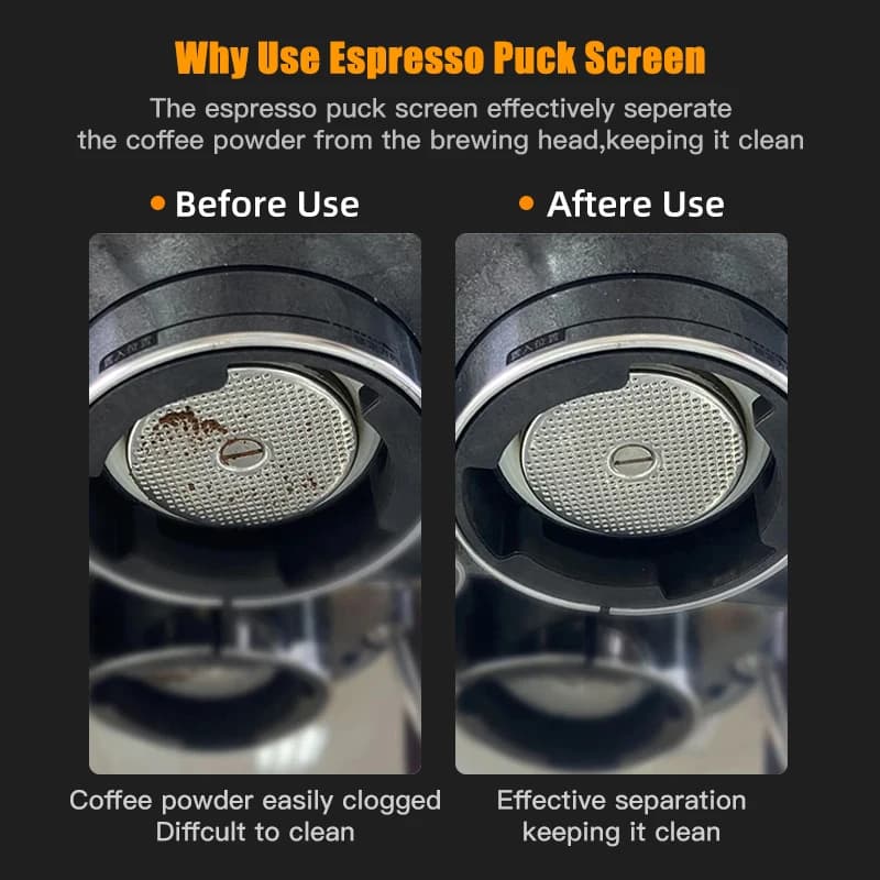 Alikisscafe Coffee Puck Screen Magnetic Espresso Filter 49.5mm 51mm 53.5mm 57.3mm 58.5mm Barista Portafilter Accessories Tools - 5