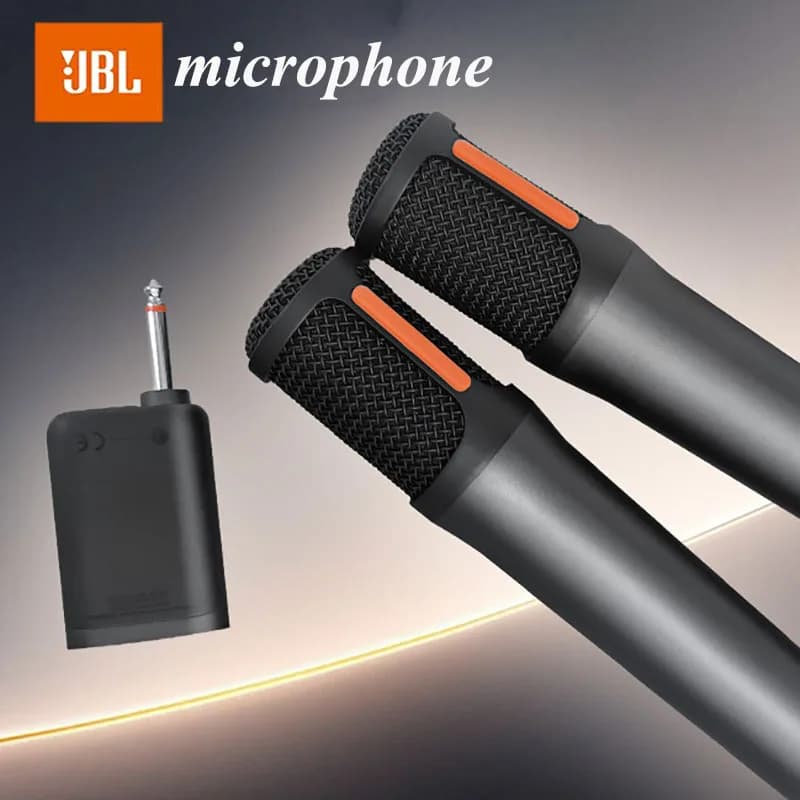مايك لاسلكي محمول معتمد رسمياً من JBL PartyBox مع بطارية تدوم طويلاً للحفلات والمناسبات