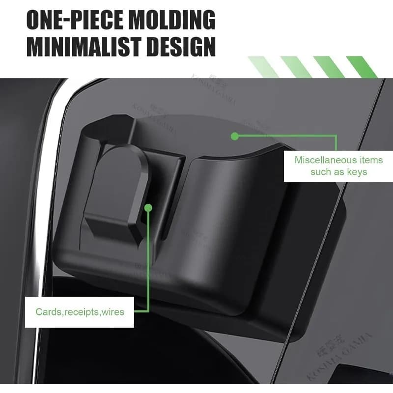 Car Key Holder Clip Car Interior Storage Box Dashboard Organizer Adhesive Mount for Card Key Rack Universal Car Accessories - 4